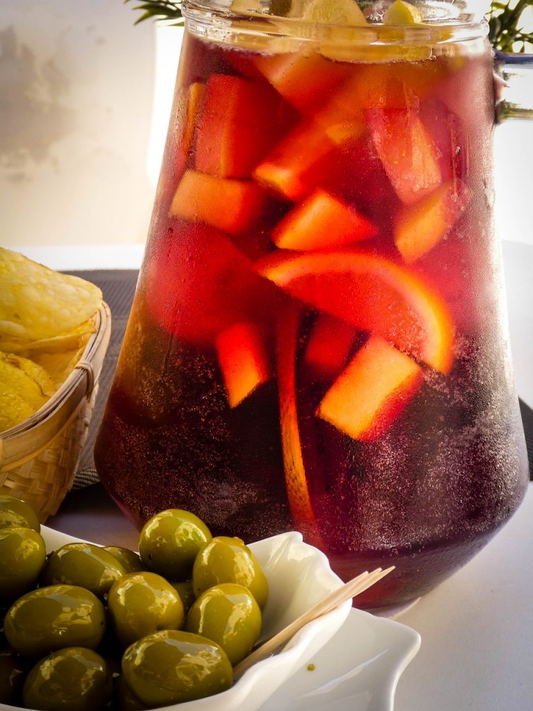 sangria, olives, spanish, food, spain, bar, tapas, mediterranean, traditional, drink, snack, appetizer, rustic, sangria, sangria, sangria, sangria, sangria