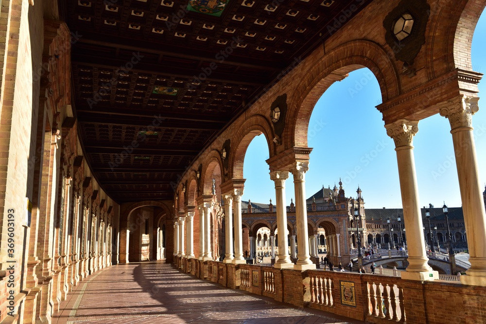Plaza de Espana in Seville, Spain